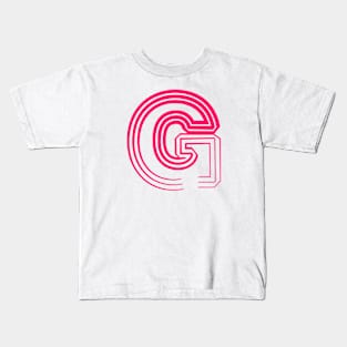 Future Typo 2 - 3D Letter G Kids T-Shirt